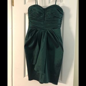 Bloomingdales Aqua Strapless Taffeta Cocktail Dress Size 0